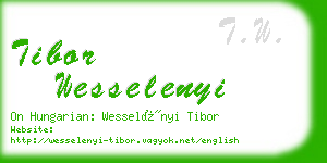 tibor wesselenyi business card